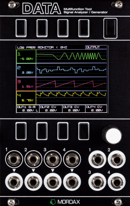 data in black
