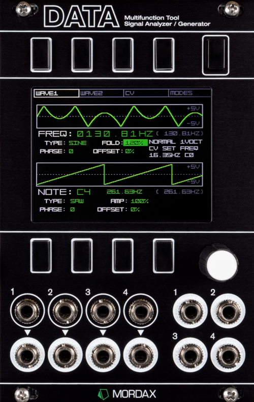 data in black
