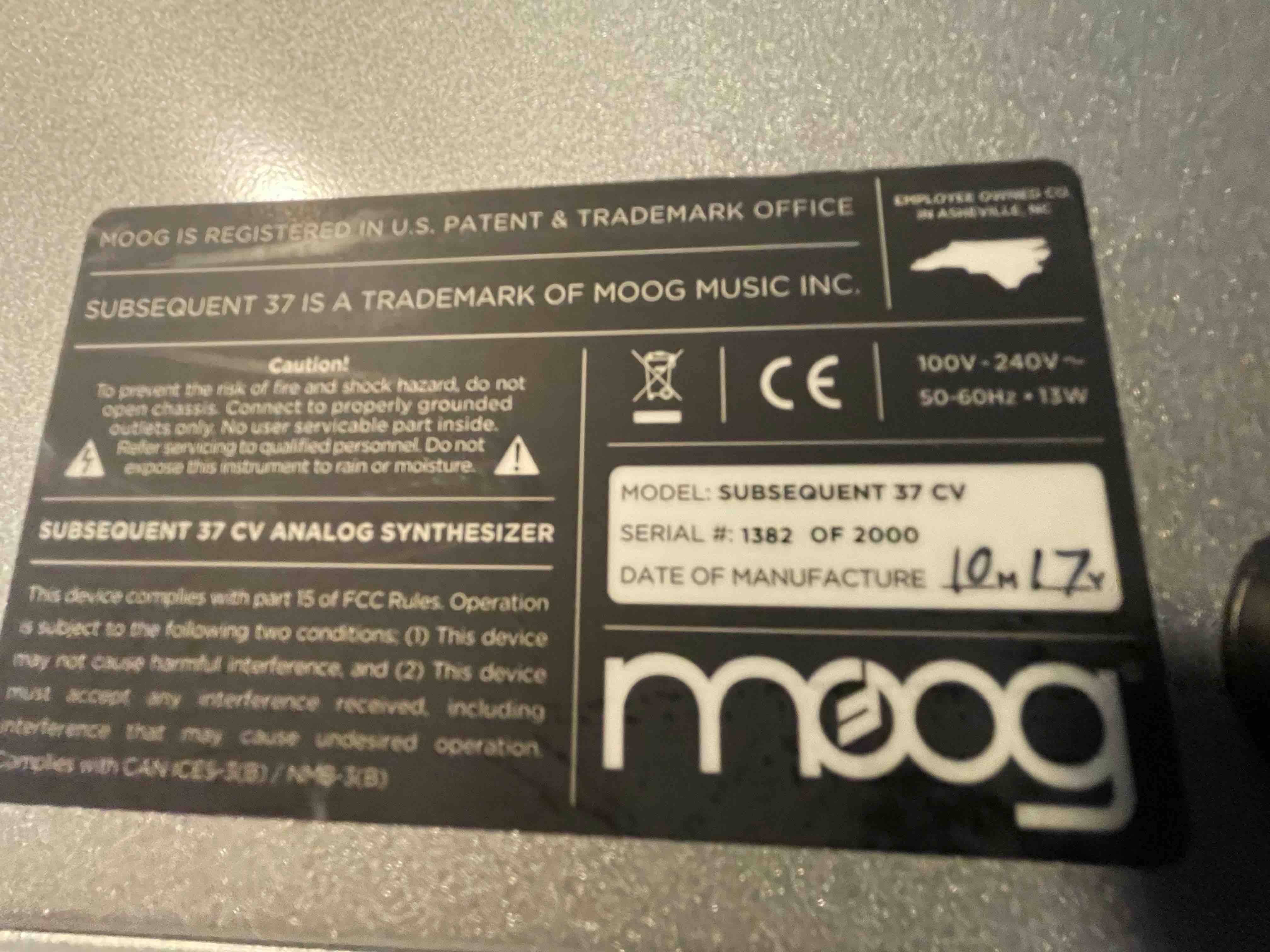 Used Subsequent 37 CV