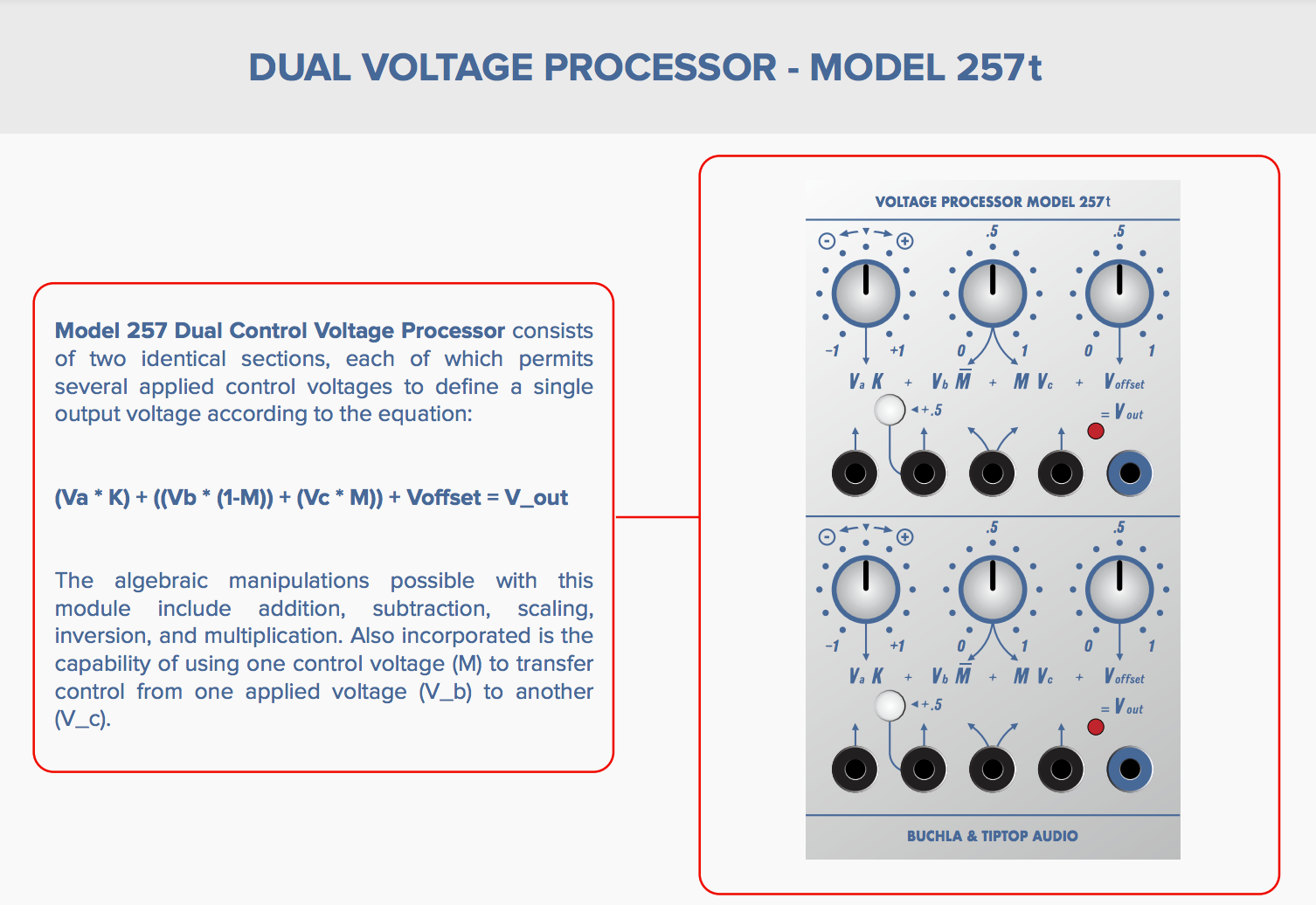 257t Dual Voltage Processor