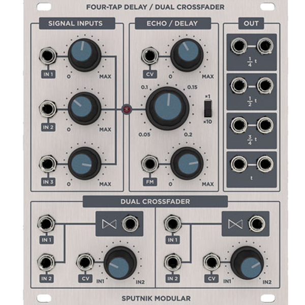 鍵盤楽器 SPUTNIK MODULAR FOUR-TAP DELAY FOUR-TAP DELAY / DUAL CROSSFADER USED – ROBOTSPEAk